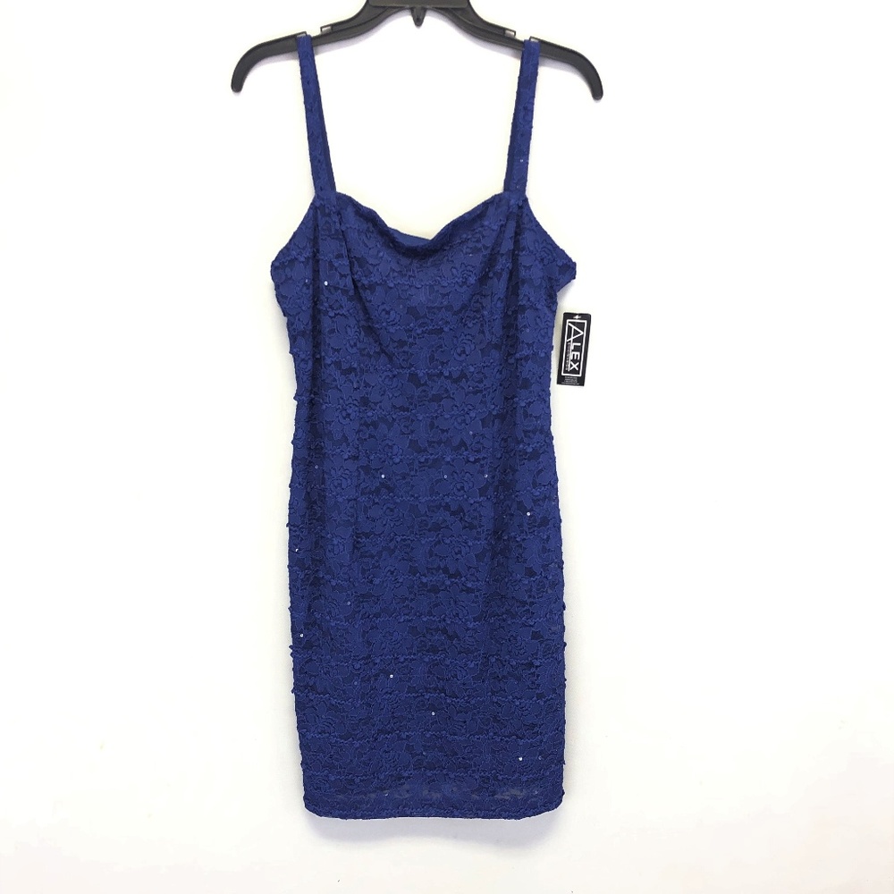 NWT Alex Evenings Women's Blue Sequined La…